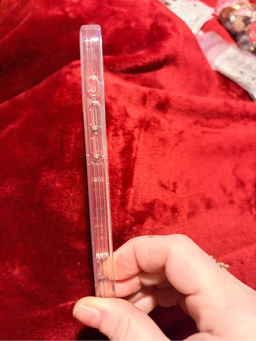 NWT Clear Glitter Protective Phone Case - Transparent iPhone 17
